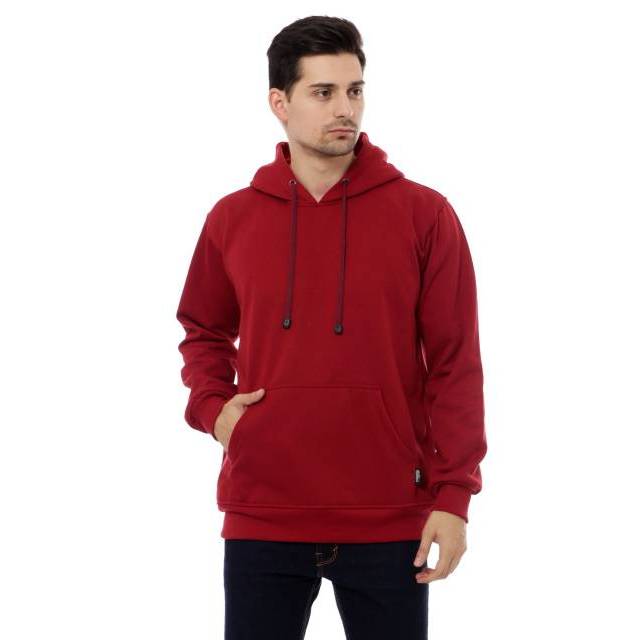 Hoodie mtbs pullover merah maroon