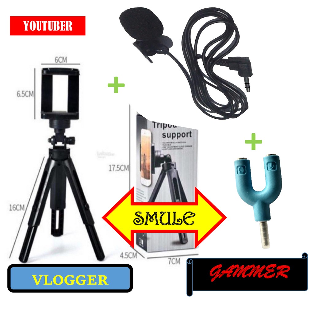 PAKET 3 IN 1 YOUTUBER VLOGGER GAMMER SMULE ONLINE LEARNING BELAJAR ONLINE