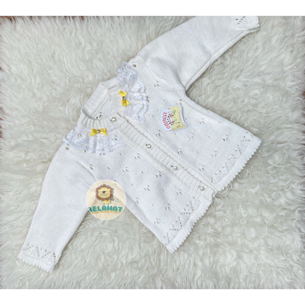 Jaket Bayi Rajut Onnea Warna Topi Laki Perempuan-8