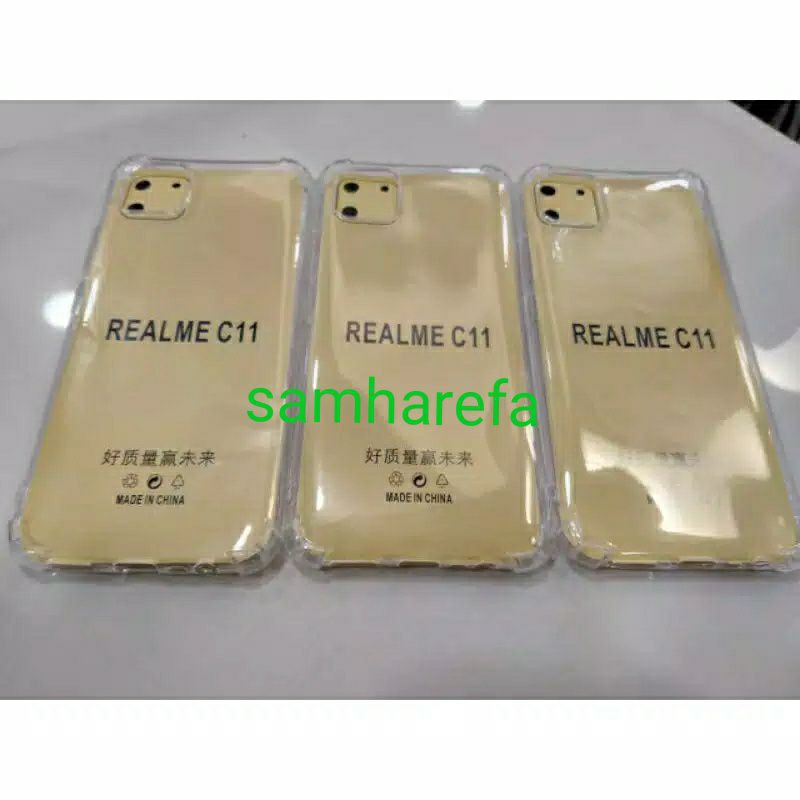 Anticrack soft case realme C11 C12 C15 C2 5 pro case transparan bening persis case bawaan