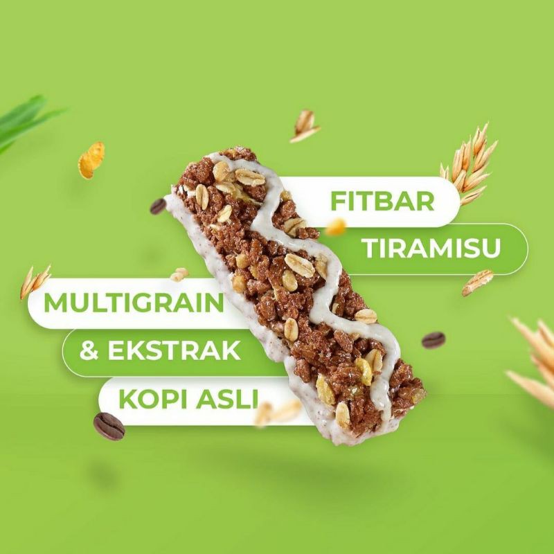 Fitbar Multigrain 22 gram / Snack Cemilan Diet 22 g / Energy Bar Gandum Utuh