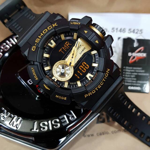 LIMITED JAM PRIA G shock GA400 black collection auto light