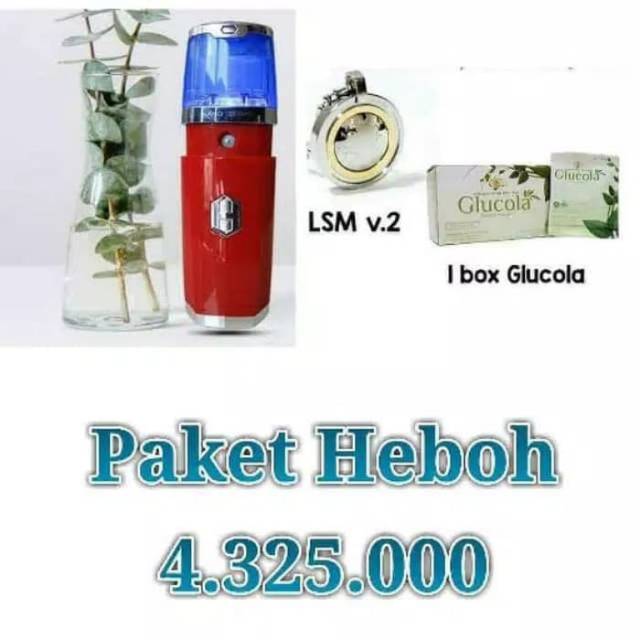 Paket MCI Nanospray 4 + Kalung LSM Gold V4 + Glucola Stevia 1Box