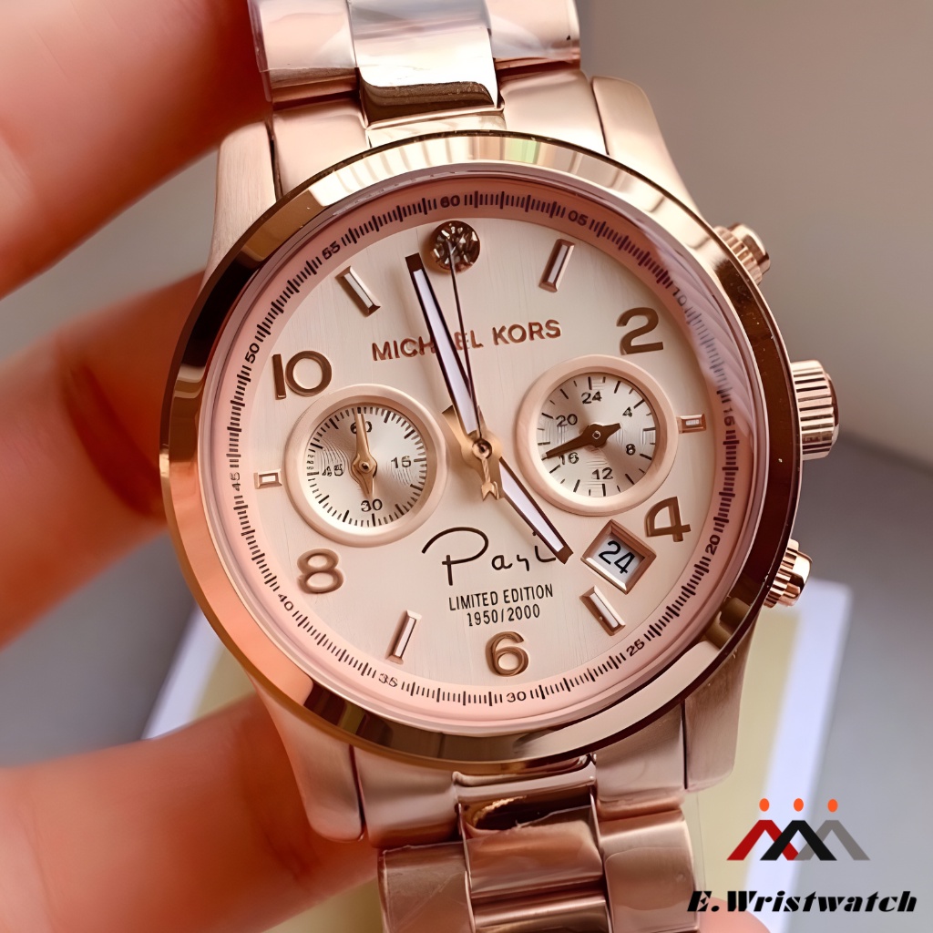 Michael Kors Original PARIS MK 5716 Rosegold COD Garansi Uang Kembali