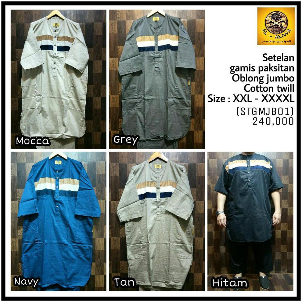 Hot Stelan Kurta - Setelan Gamis Pakistan Jumbo - Gamis Big Size - Koko Jumbo - Busana Muslim Pria