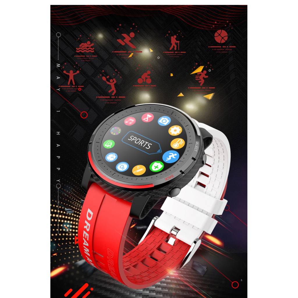 <Jakarta Stocked>2021 New LV69 Call SMS ,Multi-Sport,GPS,Music,Touch Screen, bluetooth, EMAIL