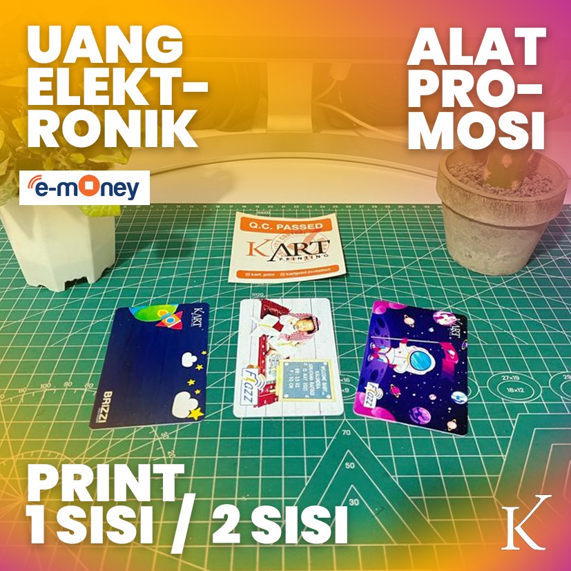 Kartu Emoney Etoll Mandiri Custom | Emoney Card Custom Mandiri PRINT UV