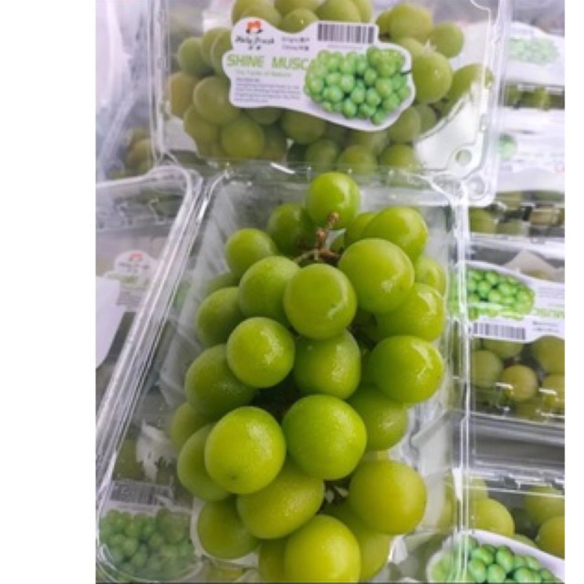 

Buah Anggur Shine muscat/Anggur Sultan perpack 500gr