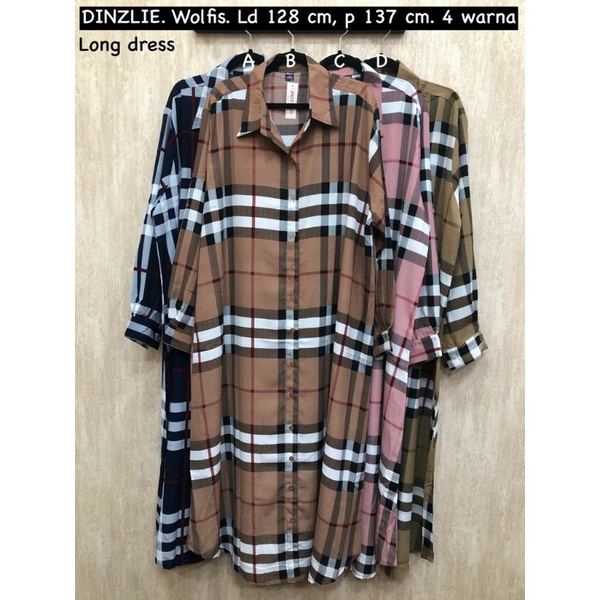 BAJU LONG DRESS DINZLIE