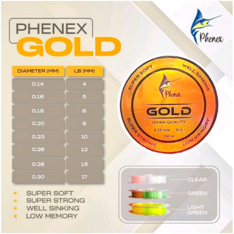 SENAR PANCING PHENEX GOLD