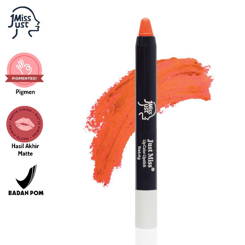 Just Miss Lipstik Matte Netto 2.5G Lipstik Pigmented Perona Bibir Lip Color Colour BPOM JUS-E02-J-13