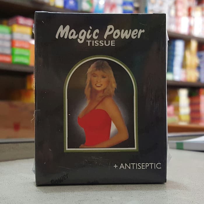 TISSUE MAGIC MAN HITAM ISI 6 SACHET OBAT TAHAN LAMA