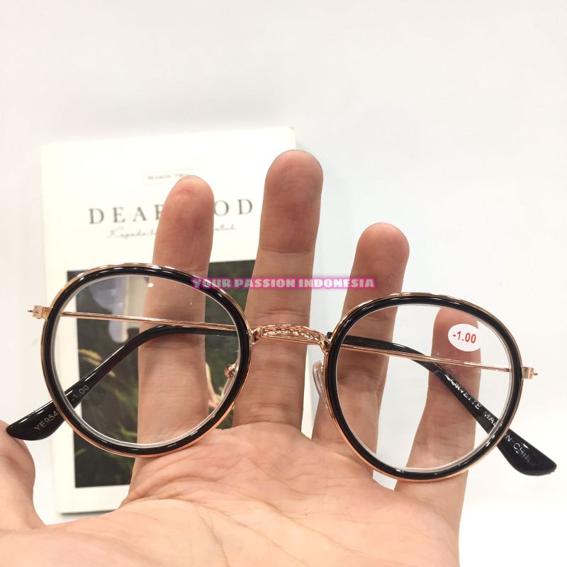 Kacamata Minus YE954 -0.50 sd -4.00 Model Oval Untuk Muka Kecil