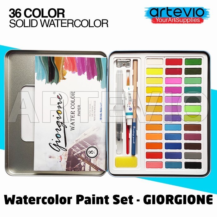 

air-cat- cat air giorgione / watercolor paint set giorgione 36 colors -cat-air.