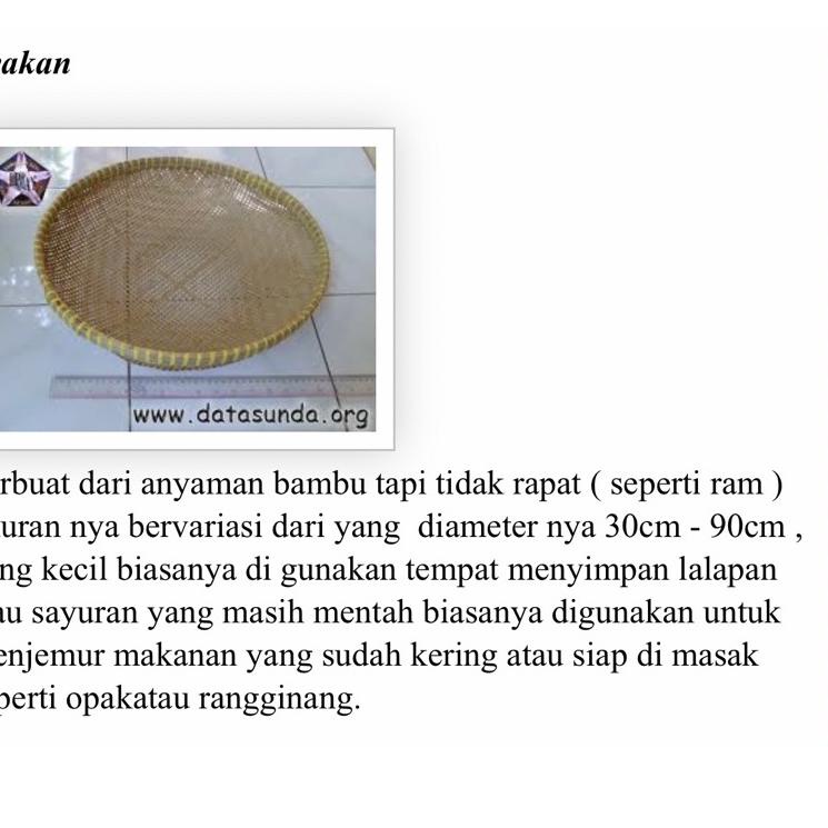 Penjualan Hemat ayakan tampah bambu Diameter 50-52cm (Grade A)