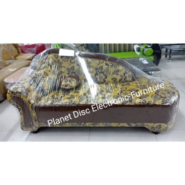 Sofa Santai Kain Baldo Corak Bunga  Kursi Tamu  Sofa Tamu Promo Murah