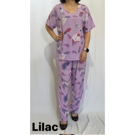 Baju tidur bahan katun rayon dewasa celana penjang