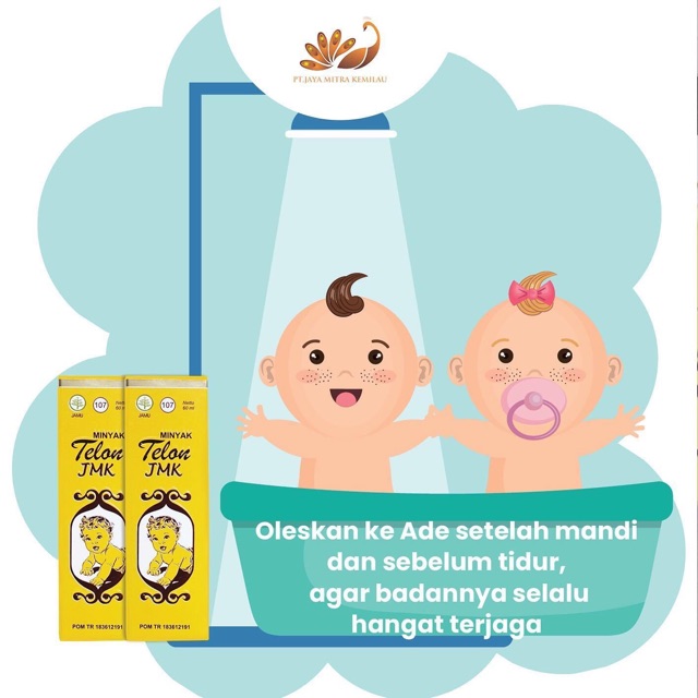 JMK MINYAK TELON Bayi 100ml 60ml ( ASLI Warisan Nyonya Meneer ) 100 / 60 / 30 ml - EXP 2025