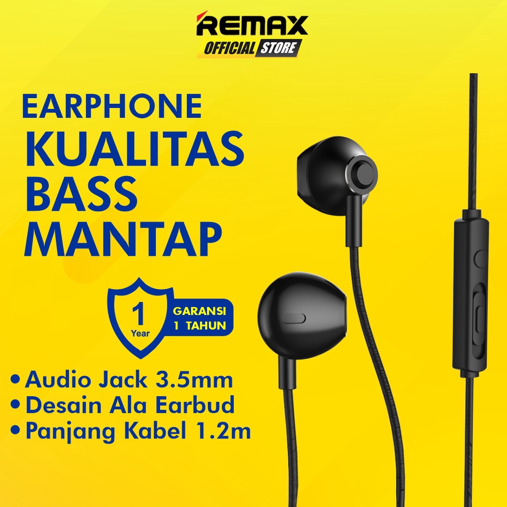 Remax RM-711 Earphone Original HiFi Bass Headset Music and Call