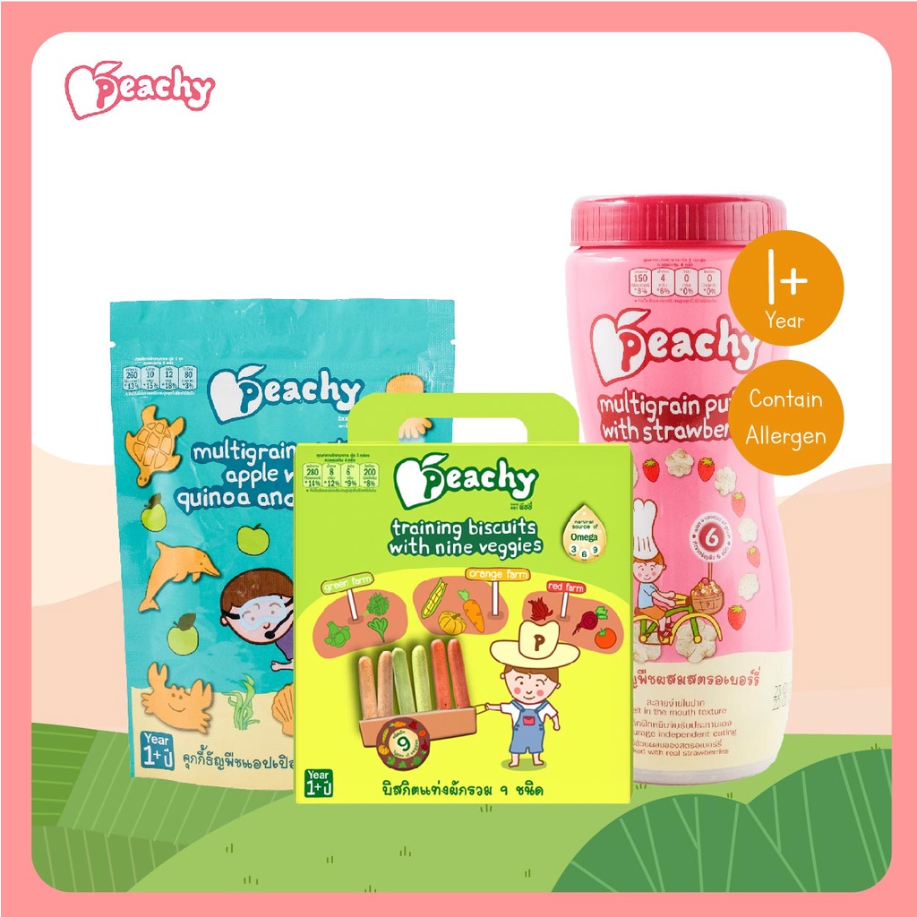 [PAKET MPASI 6 BULAN] - Peachy Snack B 1y+