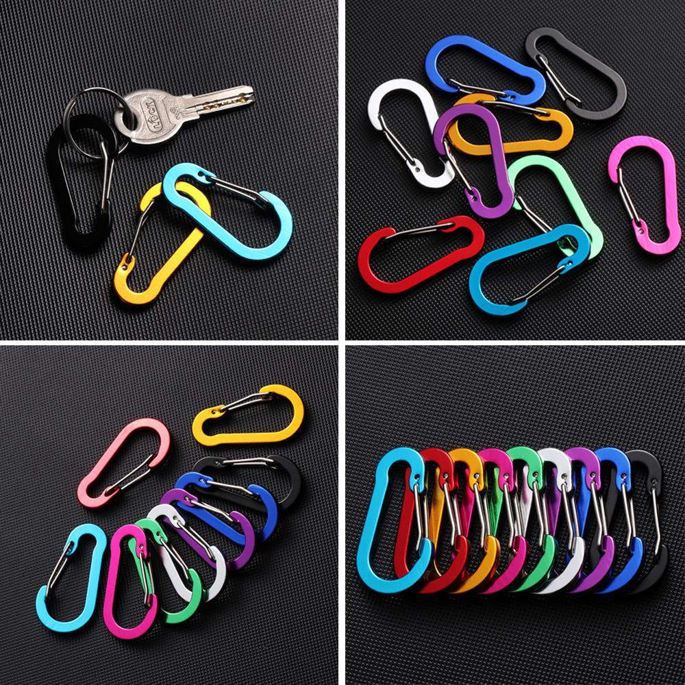 Wonder 5pcs Lock Buckle Multi Use Aluminium Alloy Carabiner Keychain