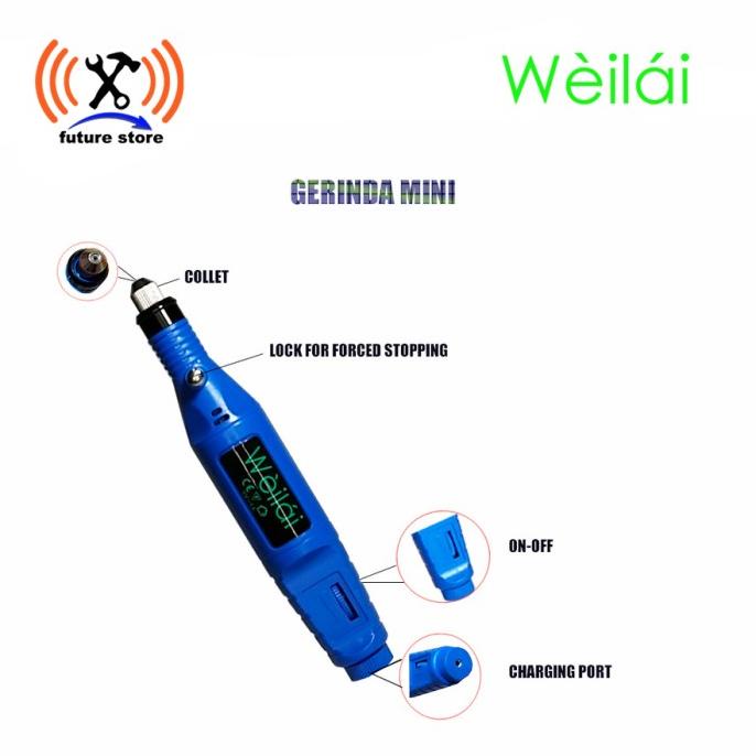 Weilai Mesin Mini Grinder Grafir Bor Gerinda Ukir Gerinda Mini