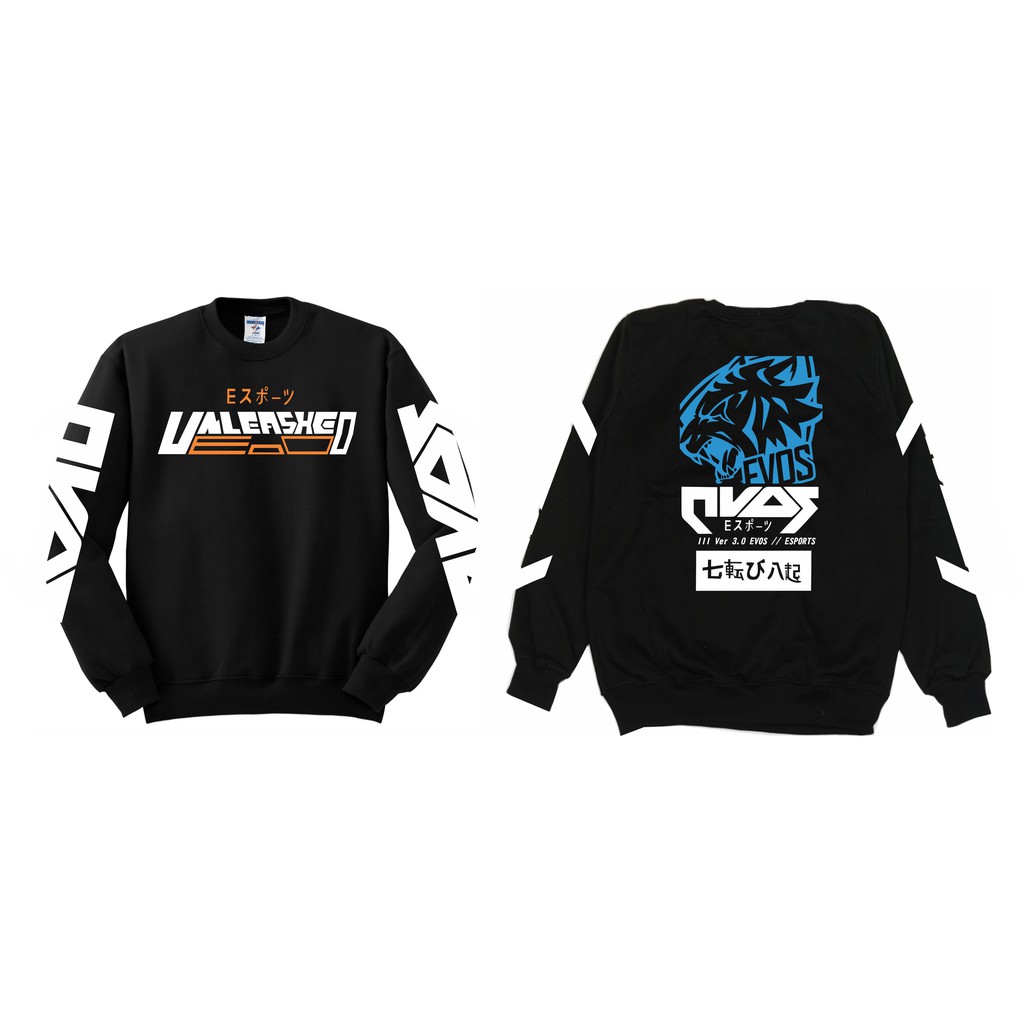 Jaket Sweater Evos Unleashed Big Size Jumbo