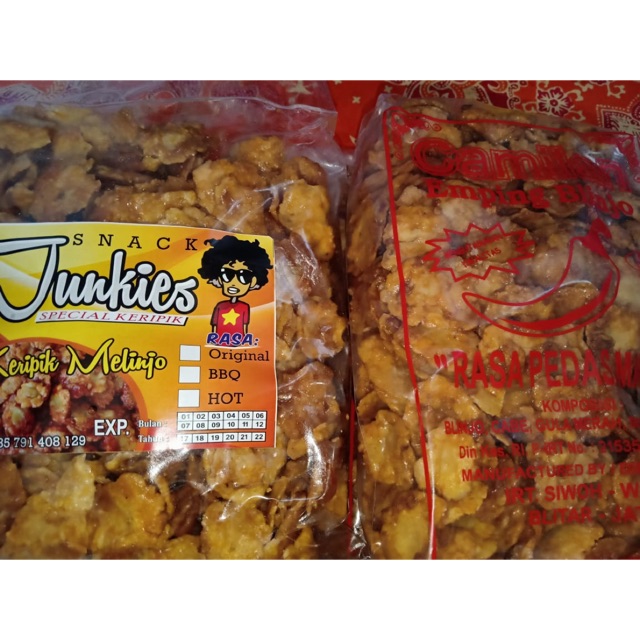 

Canilan emping blinjo original, manis, pedas manis