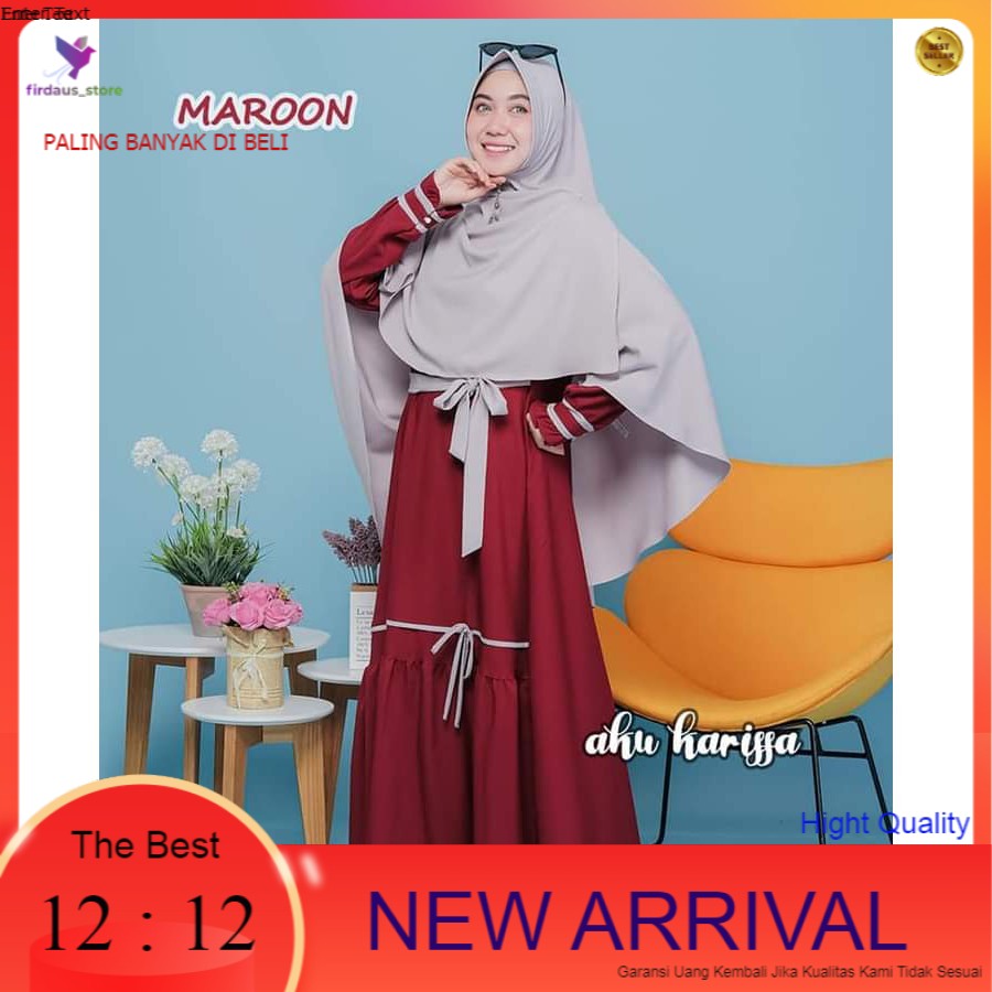 GAMIS SYARII TERBARU SORAYA SET SYARI AKU KARISSA WANITA 2021