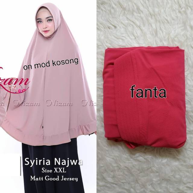 HIJAB JILBAB KERUDUNG INSTAN KHIMAR BERGO SYIRIA NAJWA BY NIZAM