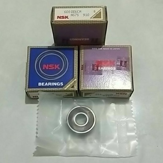 Bearing 608DDU NSK Japan Tutup Karet 608 DDU RS