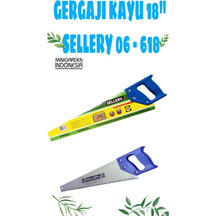 GERGAJI KAYU 18&quot; GAGANG FIBER / HAND SAW 18 INCH SELLERY 06-618