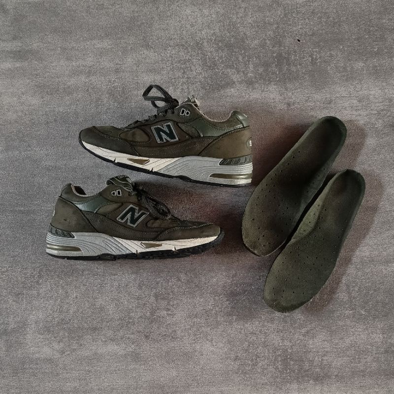 NEW BALANCE 991 DRAK GREEN & GREY MADE IN ENGLAND ( M991SDG )