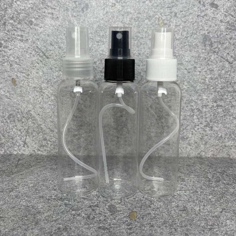 Botol Spray Parfum Plastik Transparan 100ml