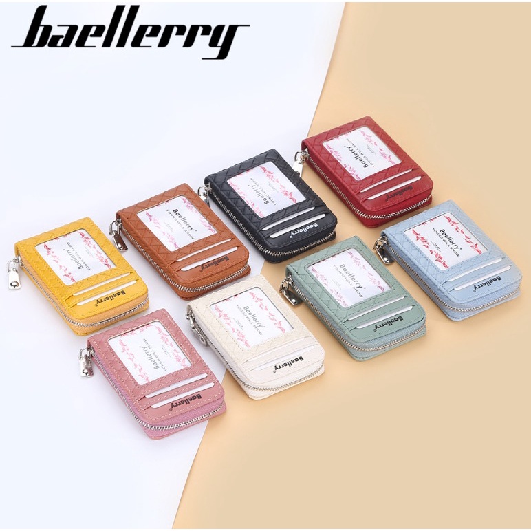 Baellerry Dompet Kartu Wallet Card Holder Bahan Kulit Premium BLY058