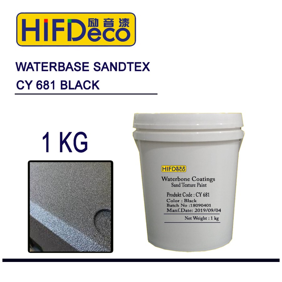 

CAT WATERBASE HIFIDECO FINE SANDTEX CY 681 BLACK 1KG