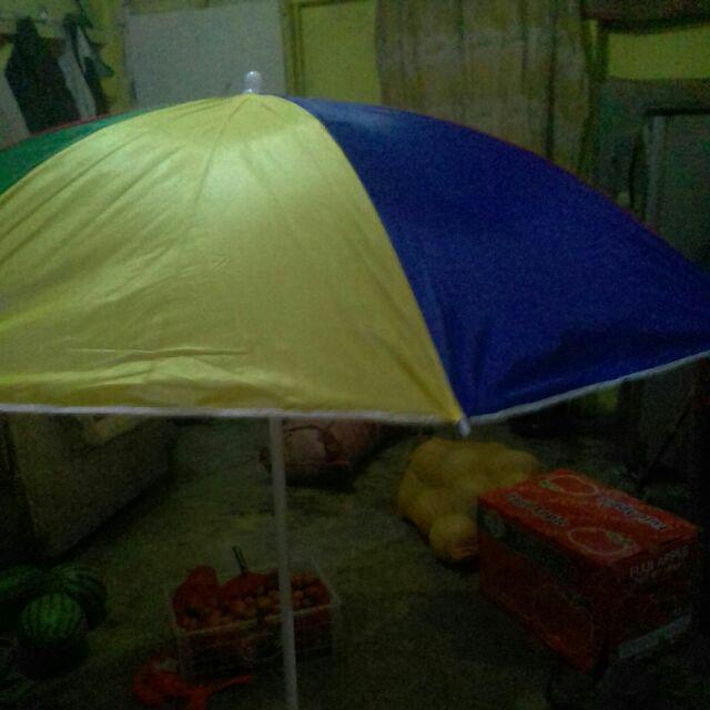 Payung Pantai Warna Pelangi Taman Cafe Tenda Pkl Lapak Jualan Dagang 140cm