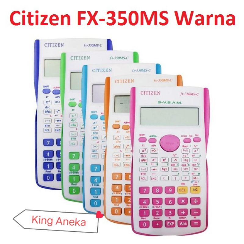 

Kaltulator Citizen Fx-350ms Warna New Model Anak Sekolah