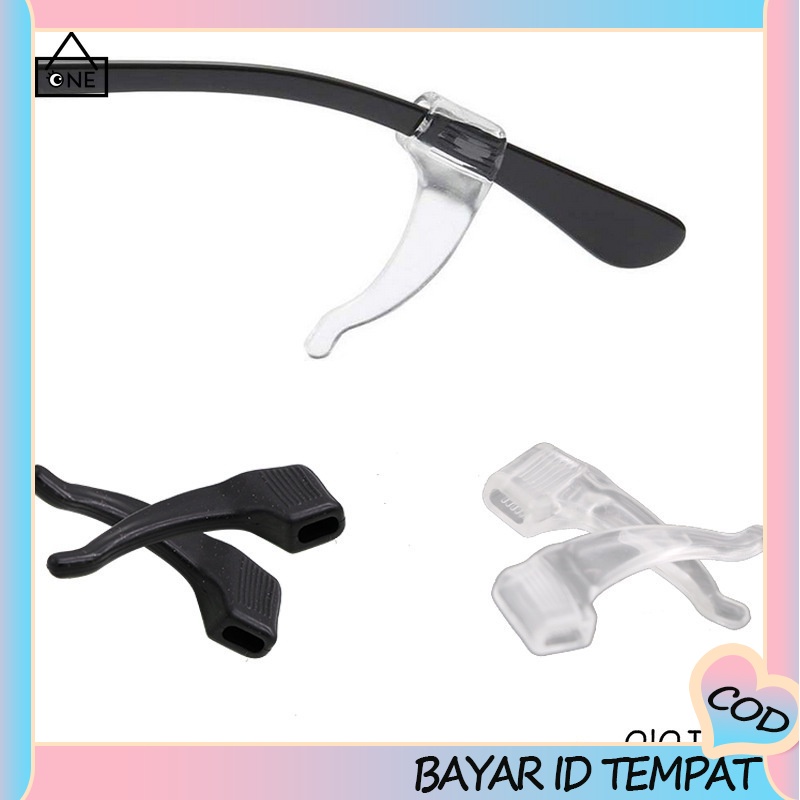 COD✨1 Pasang Kacamata Penyangga Hidung Pencegah Turun Dan Penahan Kacamata Silikon Aksesoris Non Slip Anti Menjatuhkan Penutup Telinga Telinga A one
