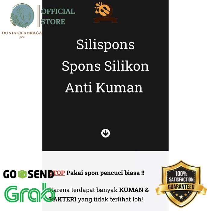 BAROKAH GAMIS FREE 4pcs Silispons Spons Silicone Anti Kuman Easy Spons gratis empat