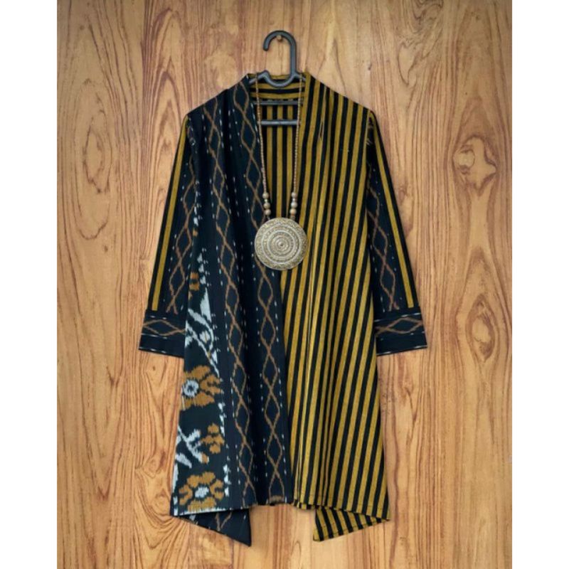 outer long etnik full tenun-outer wanita-dress wanita-baju wanita