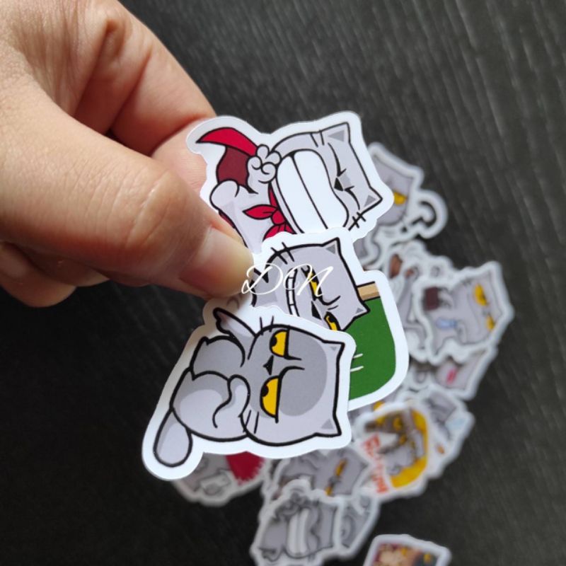 

Stiker kertas karakter line Meow Zua zua 27pcs Sticker aksesoris