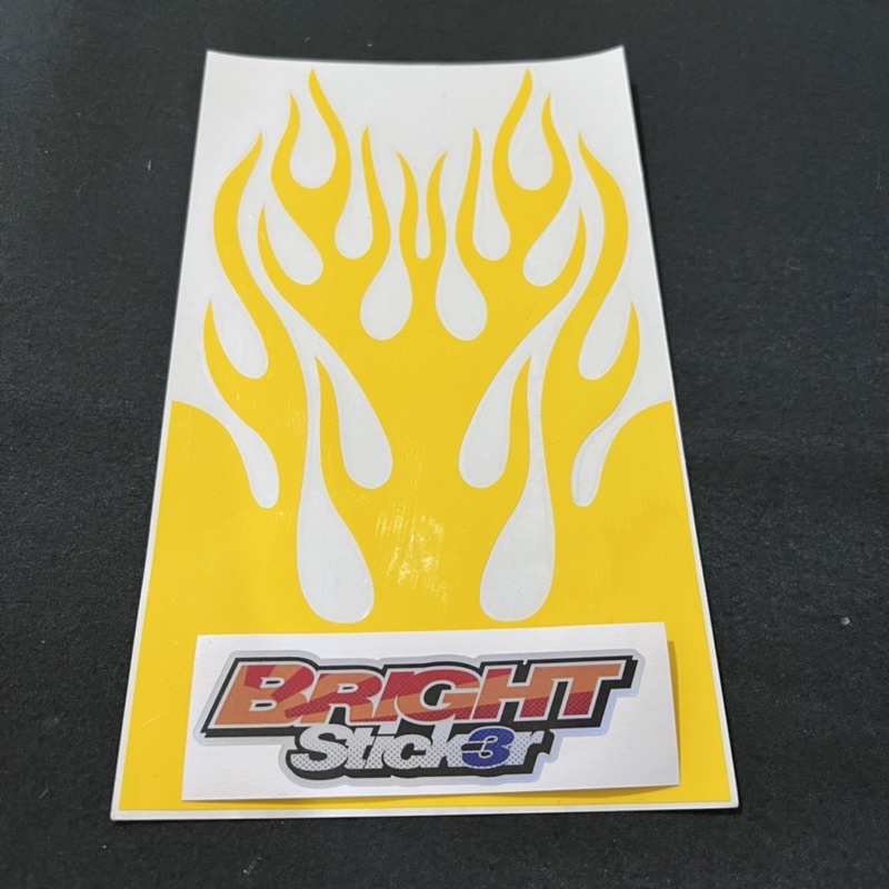 STICKER SPAKBOR MOTOR STICKER LIDAH API CUTTING