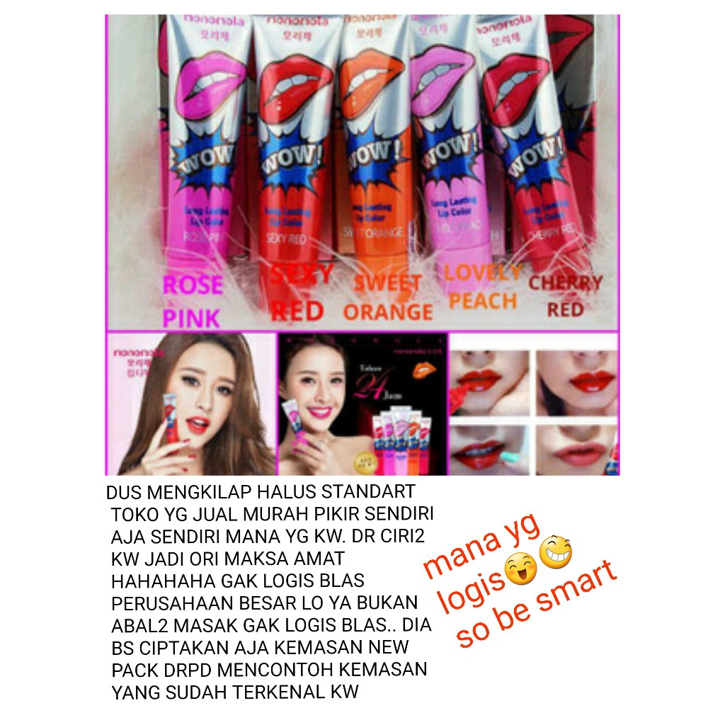 Lips tato MURAH Monomola TATO BIBIR WOW ORIGINAL KOREA Plus masker