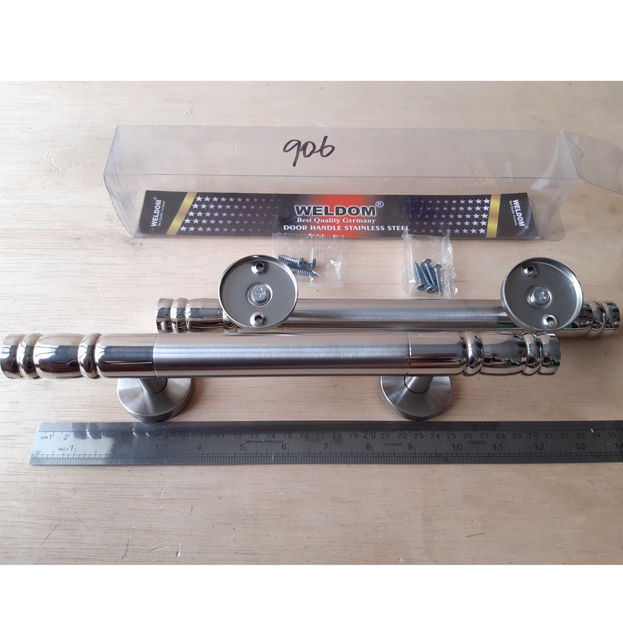 Handle Pintu Rumah WELDOM 906 / Tarikan Pintu / Gagang Pintu DUA / PEGANGAN GAGANG TARIKAN PINTU RUM