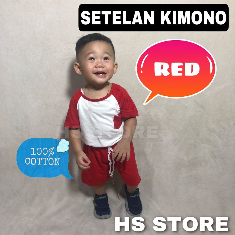 HARGA GROSIR !! STELAN KAOS KIMONO ANAK / SET KAOS ANAK / SETELAN KAOS ANAK / SETELAN ANAK BAHAN ADEM