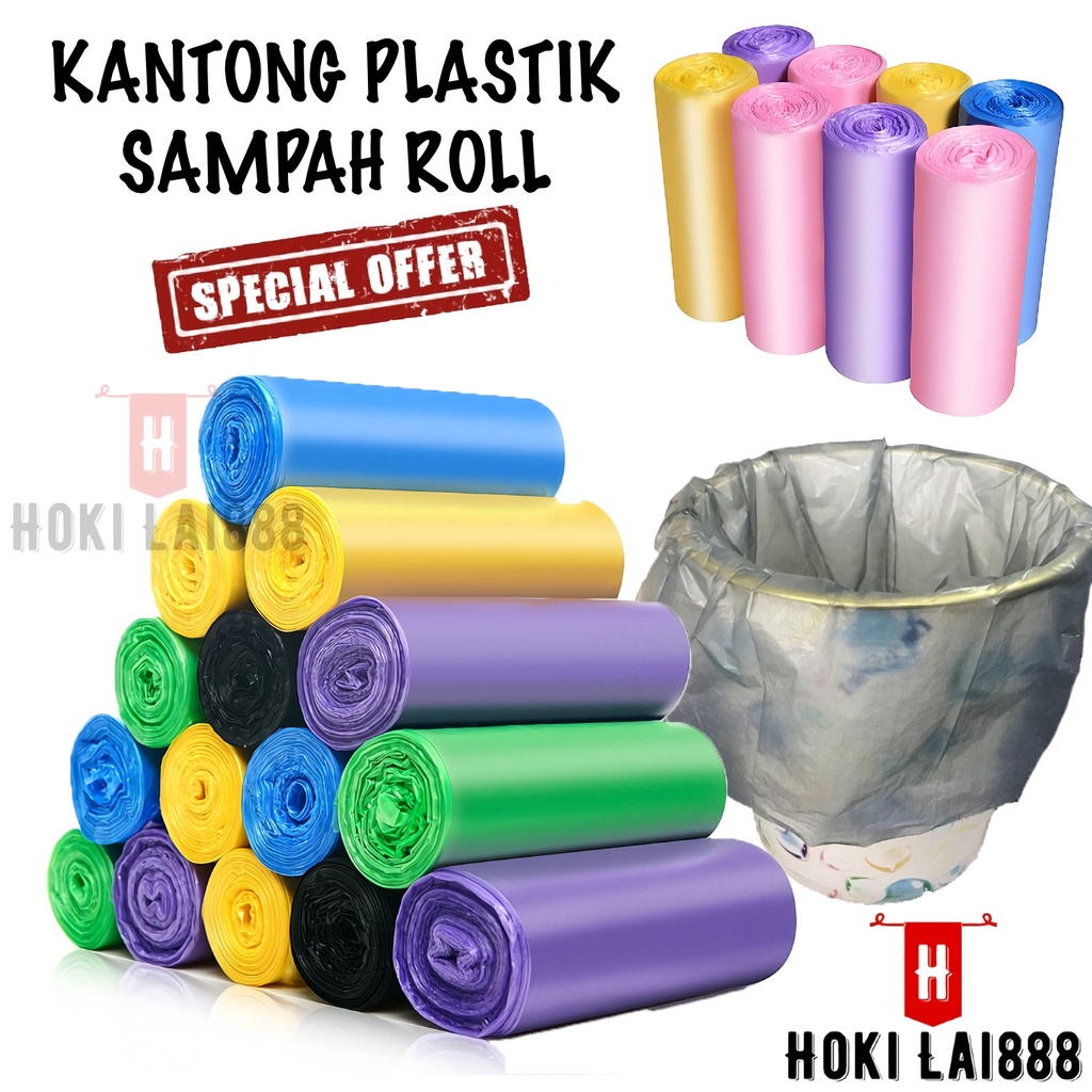 [HKL] KANTONG PLASTIK SAMPAH ISI 20 PCS UKURAN 45X50CM / PLASTIK SAMPAH DAPUR