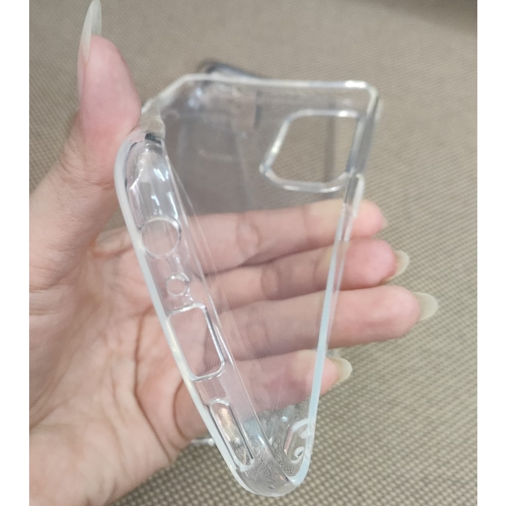 case oppo reno6 4G indonesia softcase clear bening softcase full black doff