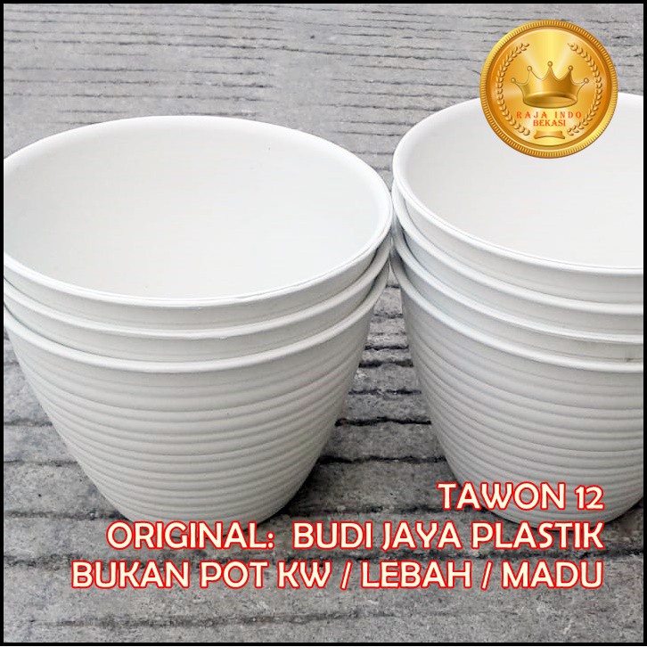 Pot Tawon 12 - Madu 12 - King Mado 12 Putih Pot Tawon Plastik 12 Murah Pot Mini Lucu Pot Tawon 15 18