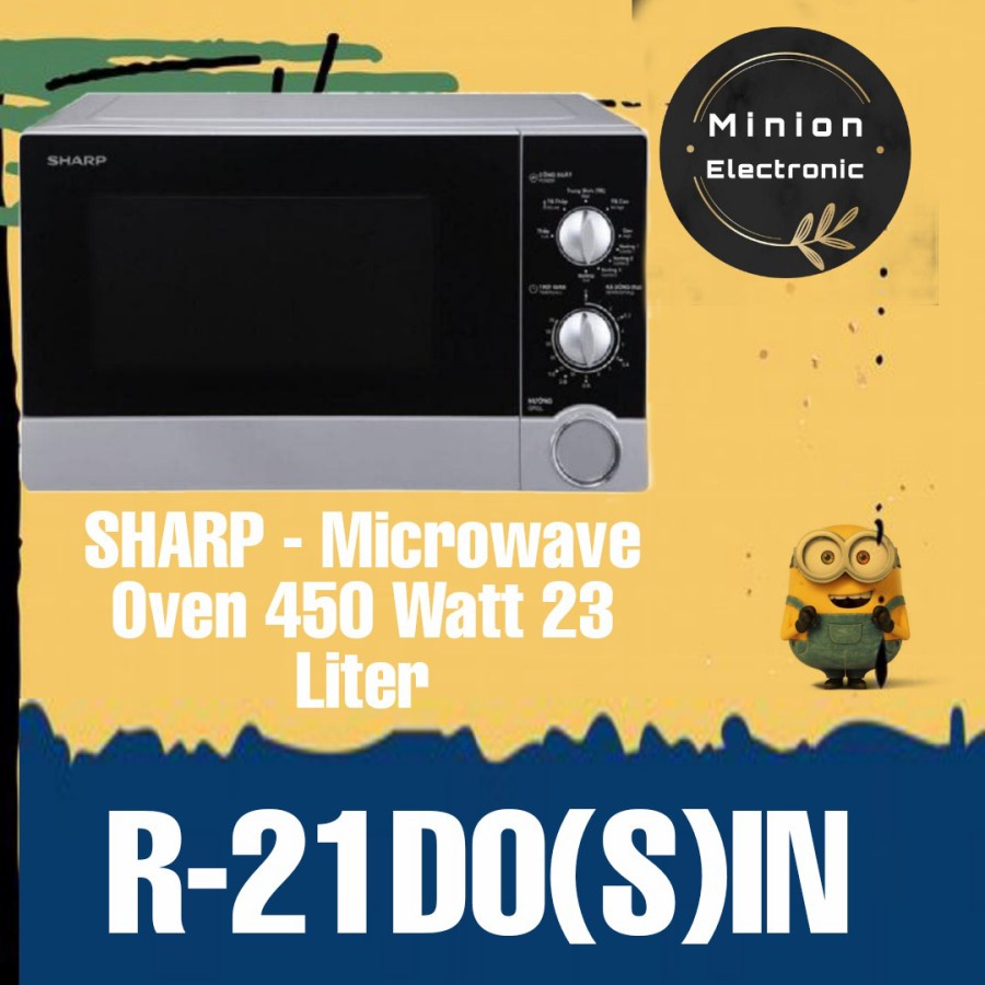 SHARP - Microwave Oven R-21D0 S IN 23 Liter 450 Watt